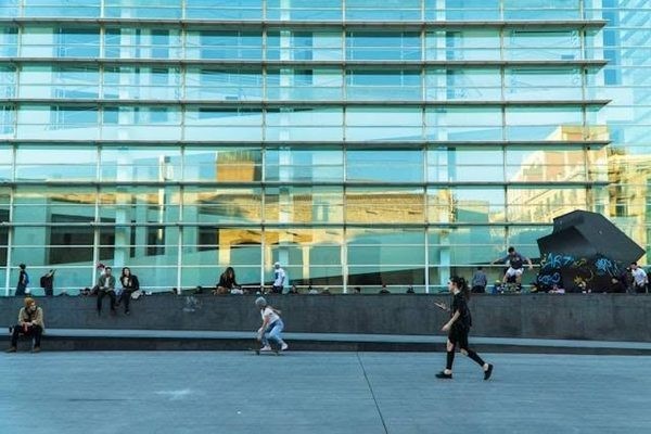 Das MACBA und die Plaça dels Àngels, zwei Minuten von Ferlandina 26